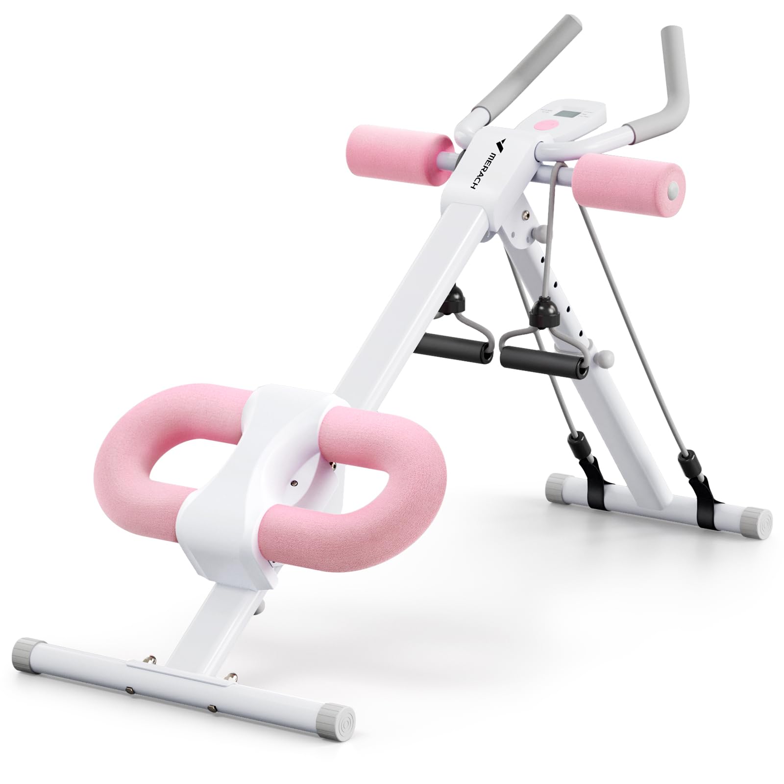 MERACH Ab Machine - Adjustable Ab Trainer for Home Gym, Foldable Abdominal Workout Equipment with Knee Protection for Core & Stomach Exercises | Perfect for Home Fitness, Strength Training & Toning Abs