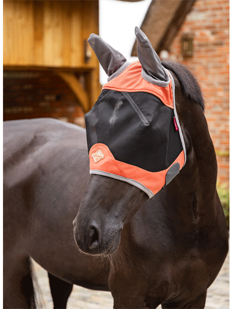 Visor Tek Half Fly Mask - Lightweight & Breathable Face Cover for Outdoor Activities, Horse Riding, and Pest Protection