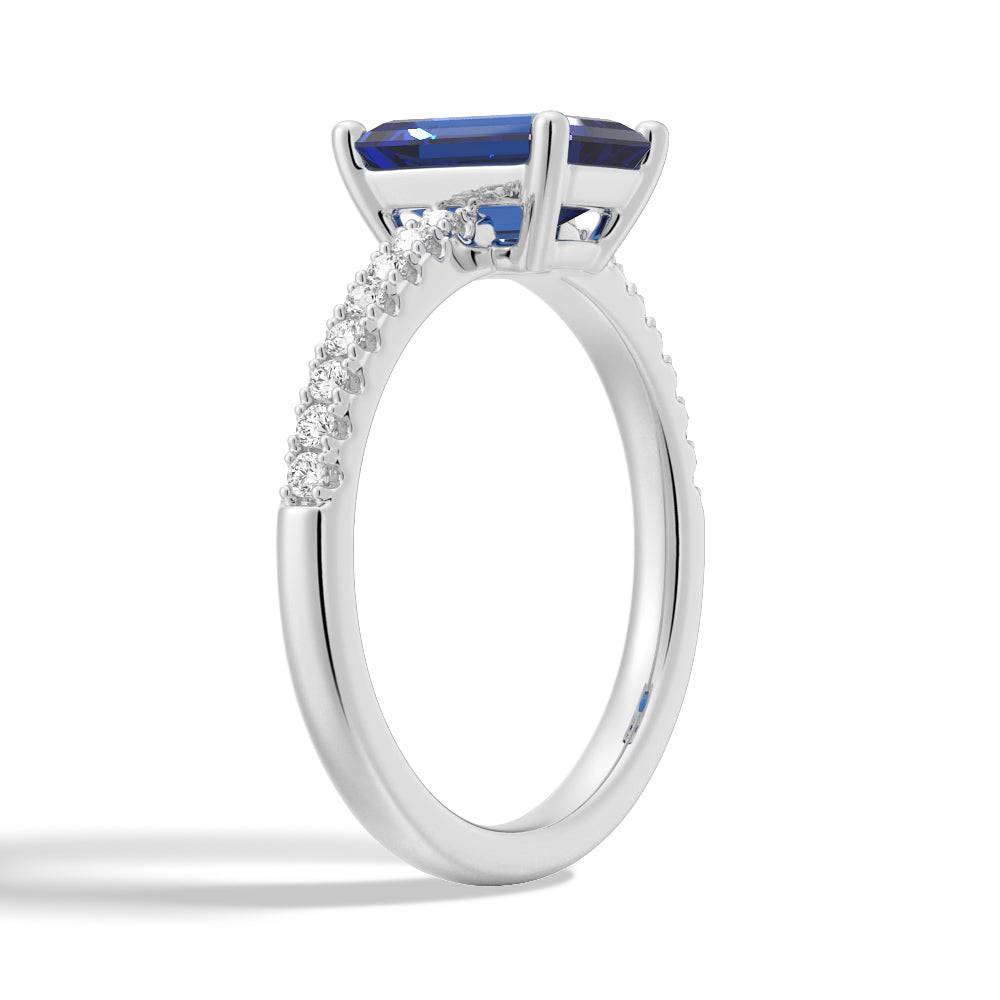 2 CT. Petite Trellis Lab-Grown Sapphire Ring | Elegant Blue Gemstone Jewelry for Women | Perfect for Engagement, Wedding & Anniversary Gifts