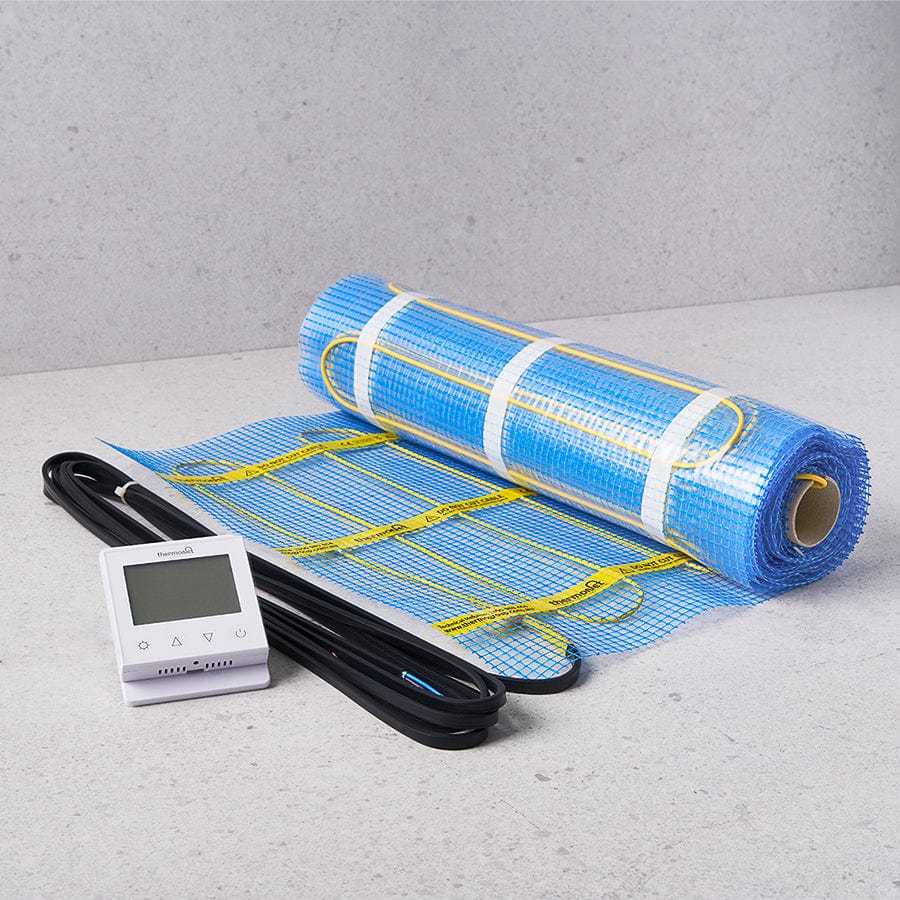 ThermoGroup Underfloor Heating Kit 2.5M - Electric Floor Heating System for Bathroom, Kitchen & Living Room - Energy Efficient Warm Floor Solution
