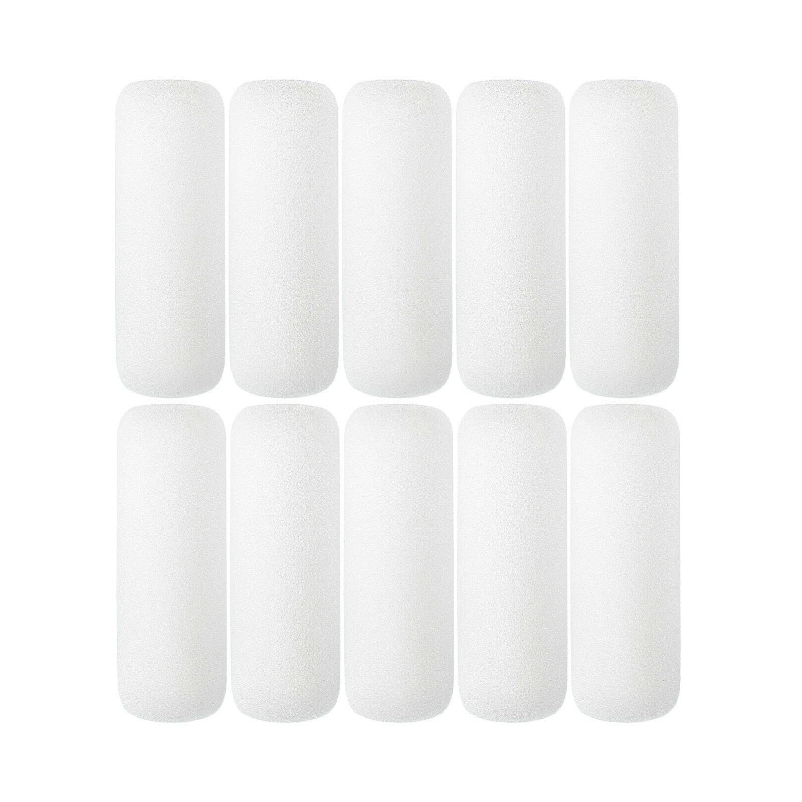 4 Inch High Density Foam Paint Roller Covers - 10 Pack Refill Sleeves for Smooth Painting on Walls, Ceilings, and Furniture - Perfect for DIY Home Projects and Professional Use