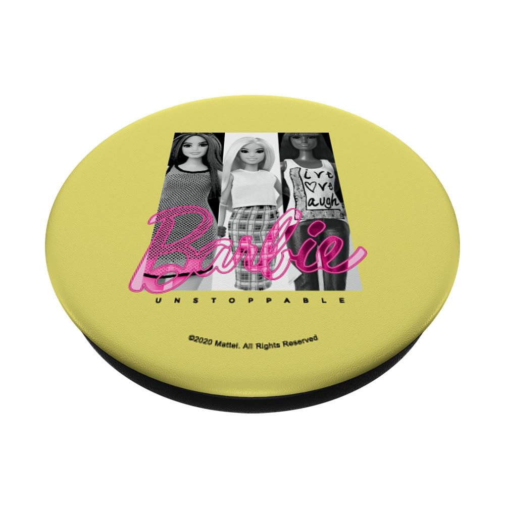 Barbie Unstoppable PopSockets Standard PopGrip - Swappable Phone Grip & Stand for Smartphones - Perfect for Selfies, Gaming, and Everyday Use