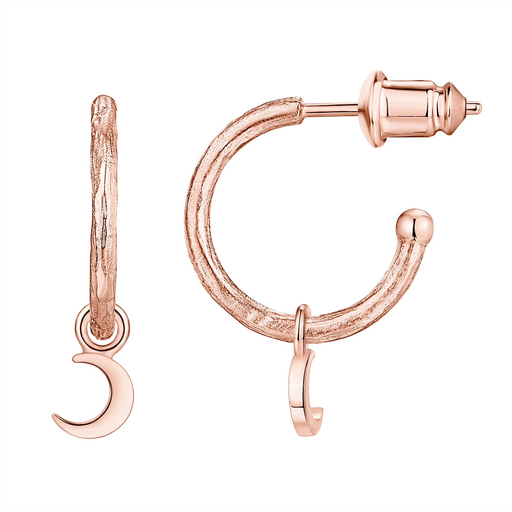 PAVOI 14K Gold Plated 925 Sterling Silver Huggie Hoop Earrings with Dangle | Small Hoop Earrings for Women | Trendy Everyday Jewelry | Perfect for Work, Date Night & Special Occasions