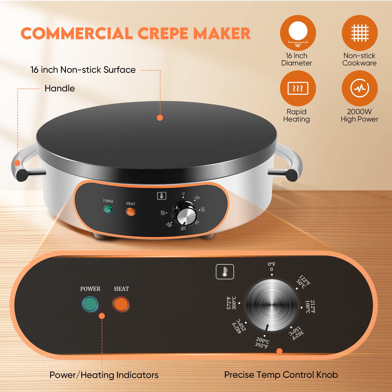 Commercial Crepe Maker - 16