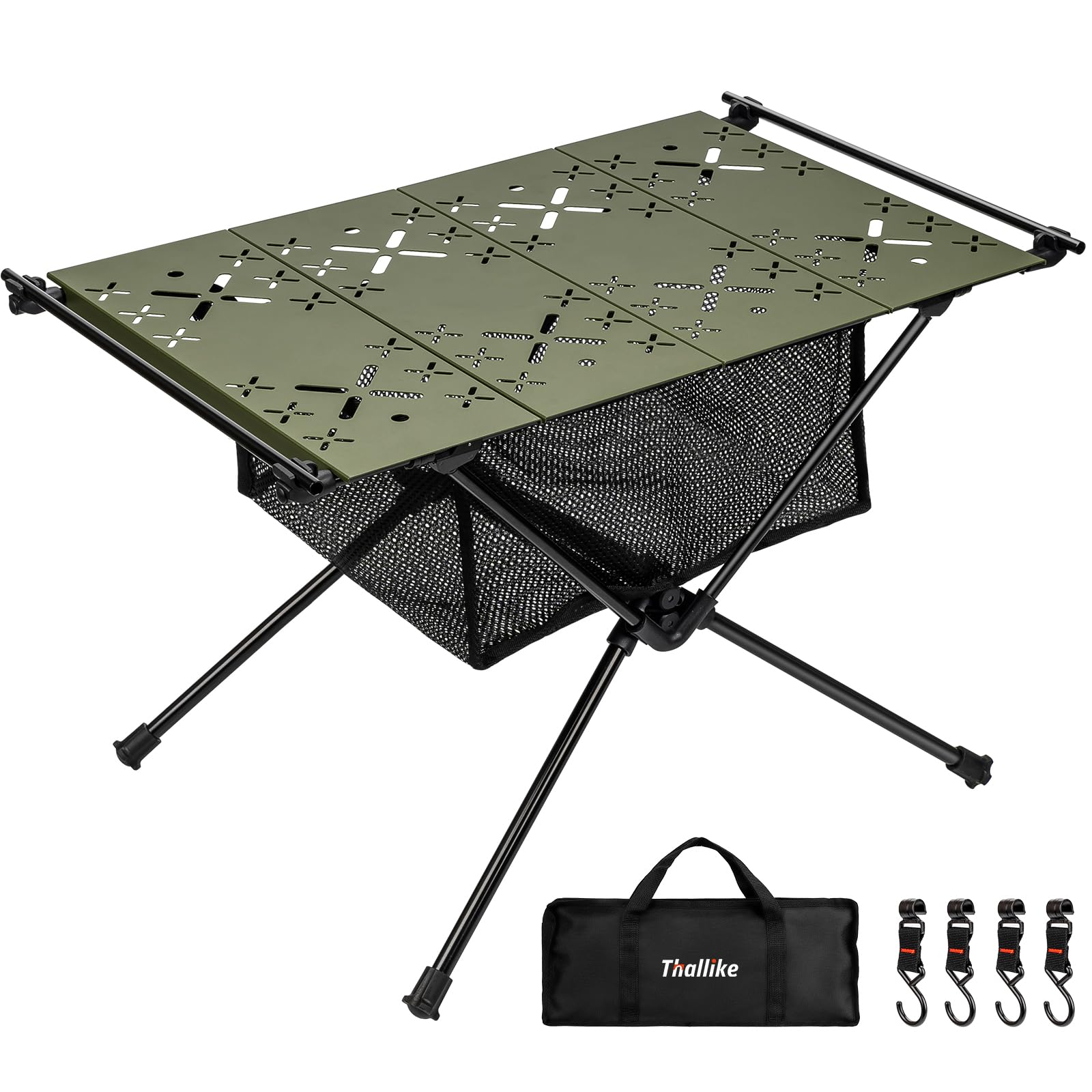 **Ultralight Aluminum Folding Camping Table - Portable Outdoor Picnic Table with Carry Bag for Beach, Boat, Travel & BBQ - Compact & Durable for Camping, Hiking, Backpacking**    *(Use Cases: Perfect for outdoor cooking, picnics, beach trips, camping adventures, RV travel, tailgating, and backyard gatherings.)*