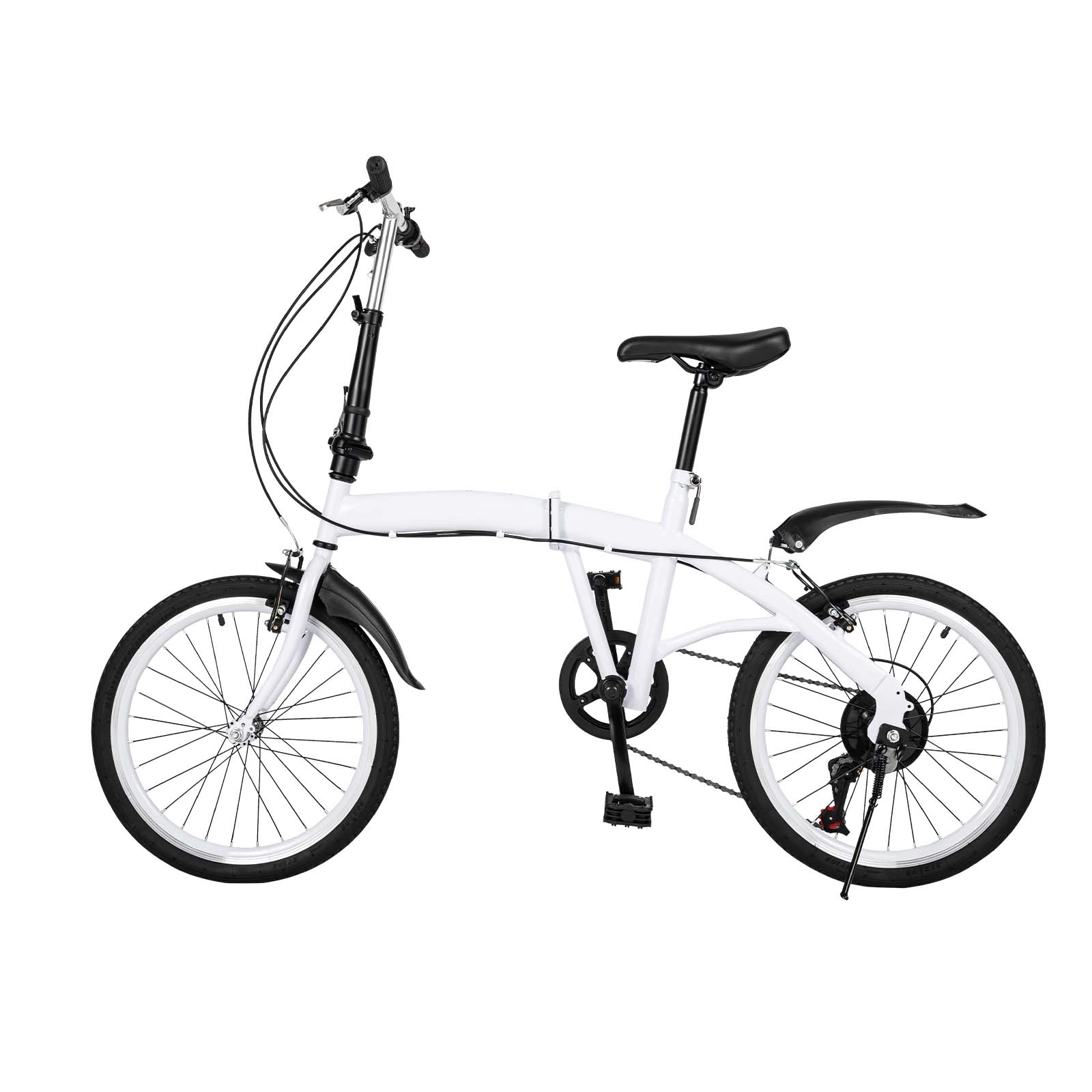 Blisiour 20 Inch Foldable Bike for Adults - Carbon Steel Frame, 198Lbs Weight Capacity, 6-Speed Commuter Bicycle with Adjustable Seat - Perfect for Urban Travel, Workout & Daily Commuting