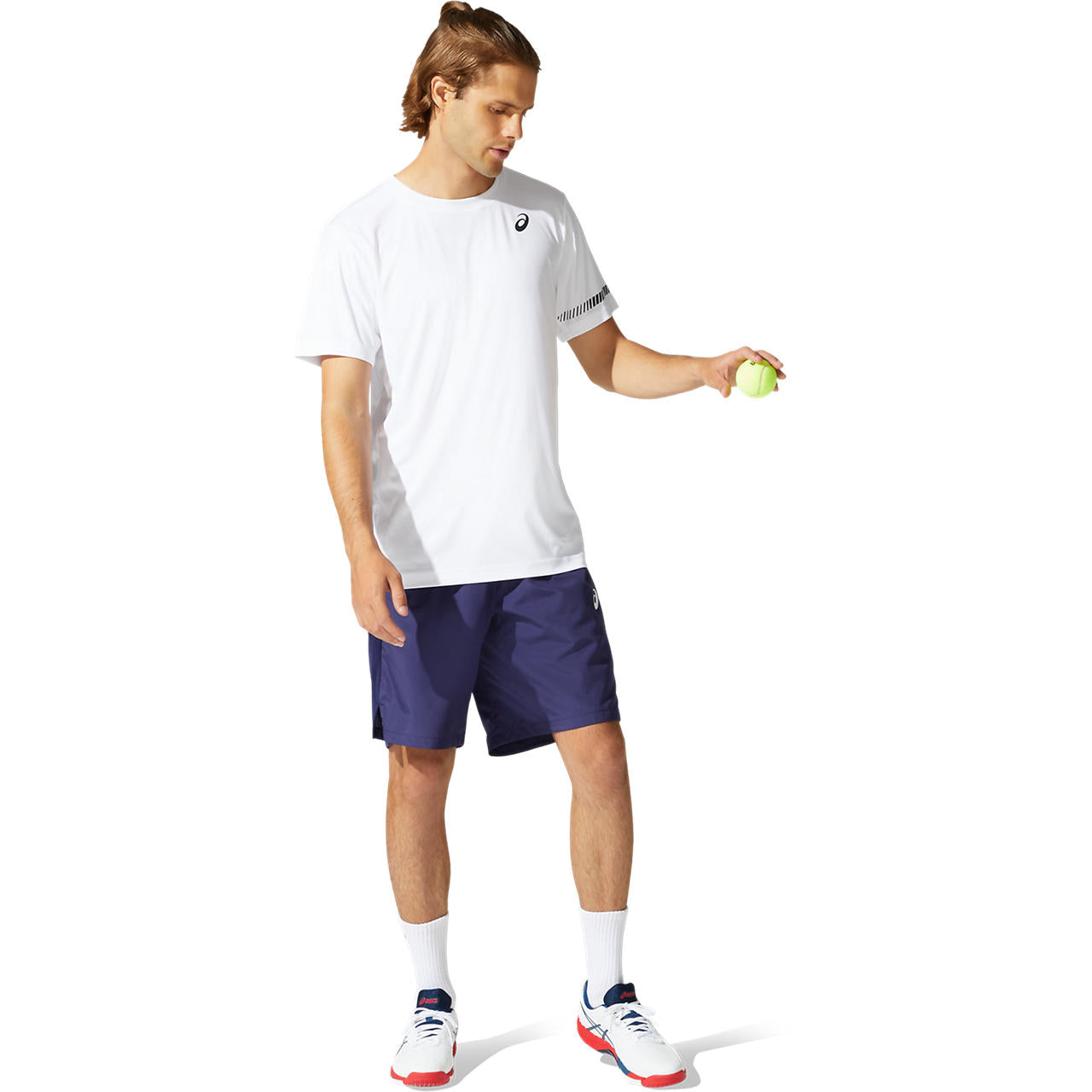 ASICS Men's Performance Tennis Polo Shirt - Moisture-Wicking Quick-Dry Activewear Top for Court Sports (White) - Perfect for Tennis, Pickleball & Casual Wear