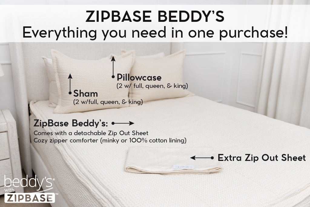 Mollie Luxe Beddy's - Soft & Cozy Bedding Set for Ultimate Comfort | Perfect for Home, Dorm, or Travel Use