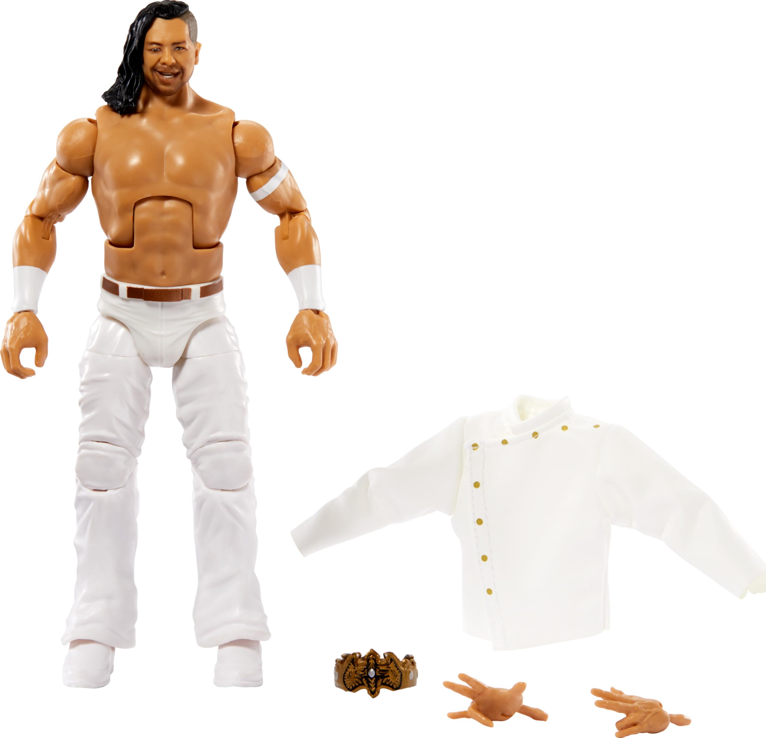 Mattel WWE King Nakamura Elite Collection 6-inch Action Figure - Posable Collectible Toy for WWE Fans (Ages 8+) - Perfect for Display, Play & Gift Giving