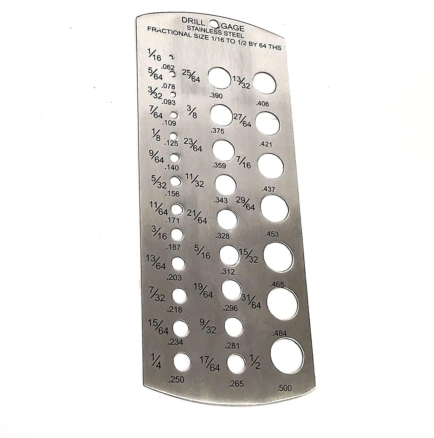 AnNafi® Stainless Steel Drill Bit Gauge Tool - 1/16