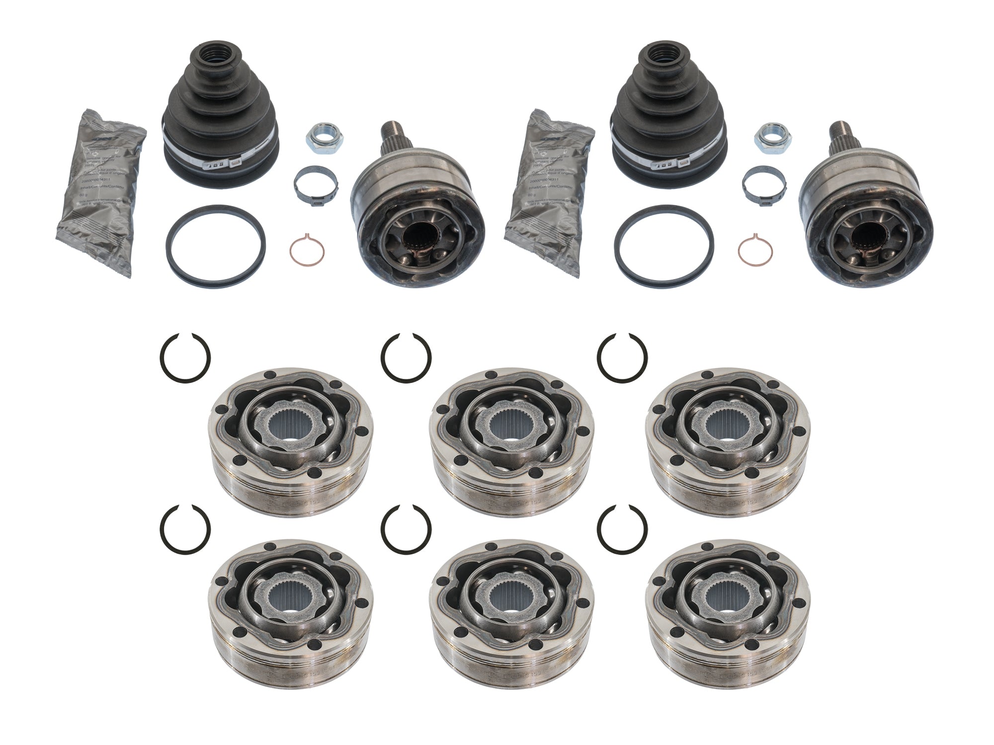 High-Quality CV Joint Bundle for VW Bus & Vanagon - Durable Replacement Axle Kit - Perfect for Off-Road Adventures & Classic VW Restoration Projects