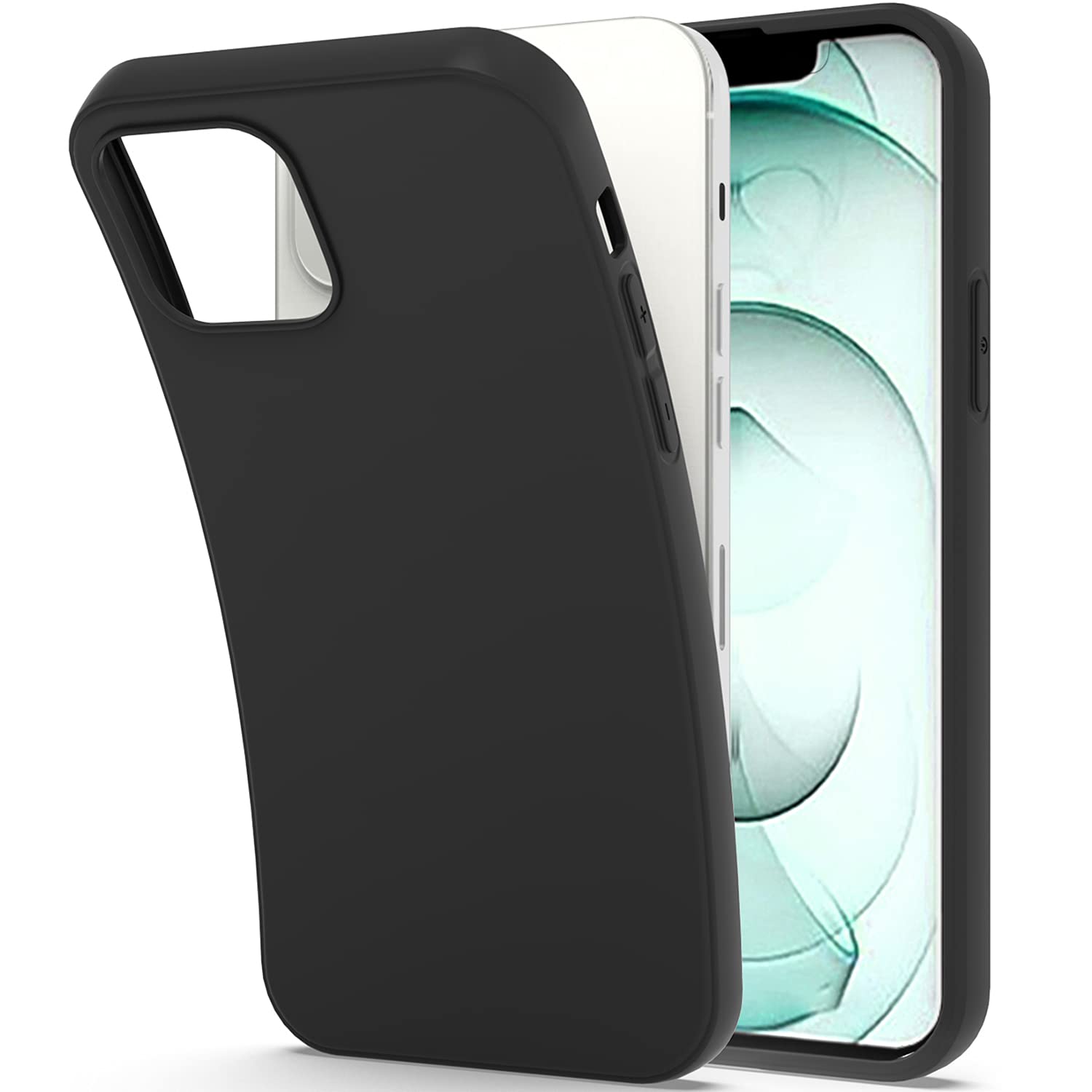 CoverON Slim TPU Case for Apple iPhone 13 Mini - Flexible Soft Protective Cover in Black | Perfect for Everyday Use & Drop Protection