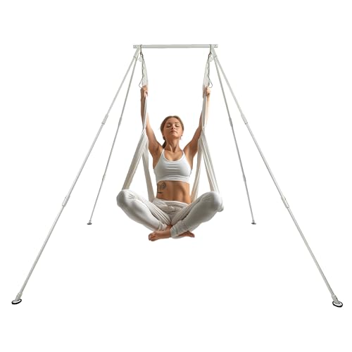 w/6M White Yoga Swing Set