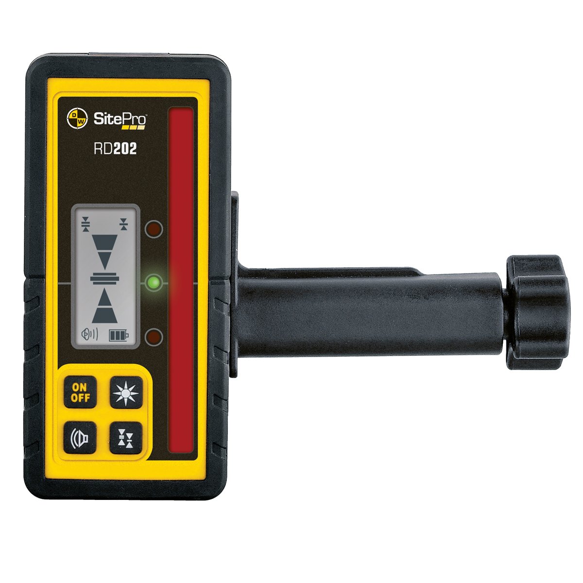 SitePro 27-RD202 Rotary Laser Detector with Large Capture Window - Professional Grade Construction Laser Receiver for Leveling, Grading & Alignment (Outdoor/Indoor Use)