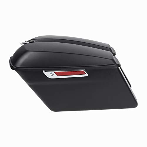 Saddlebags Style E: Matte Black color