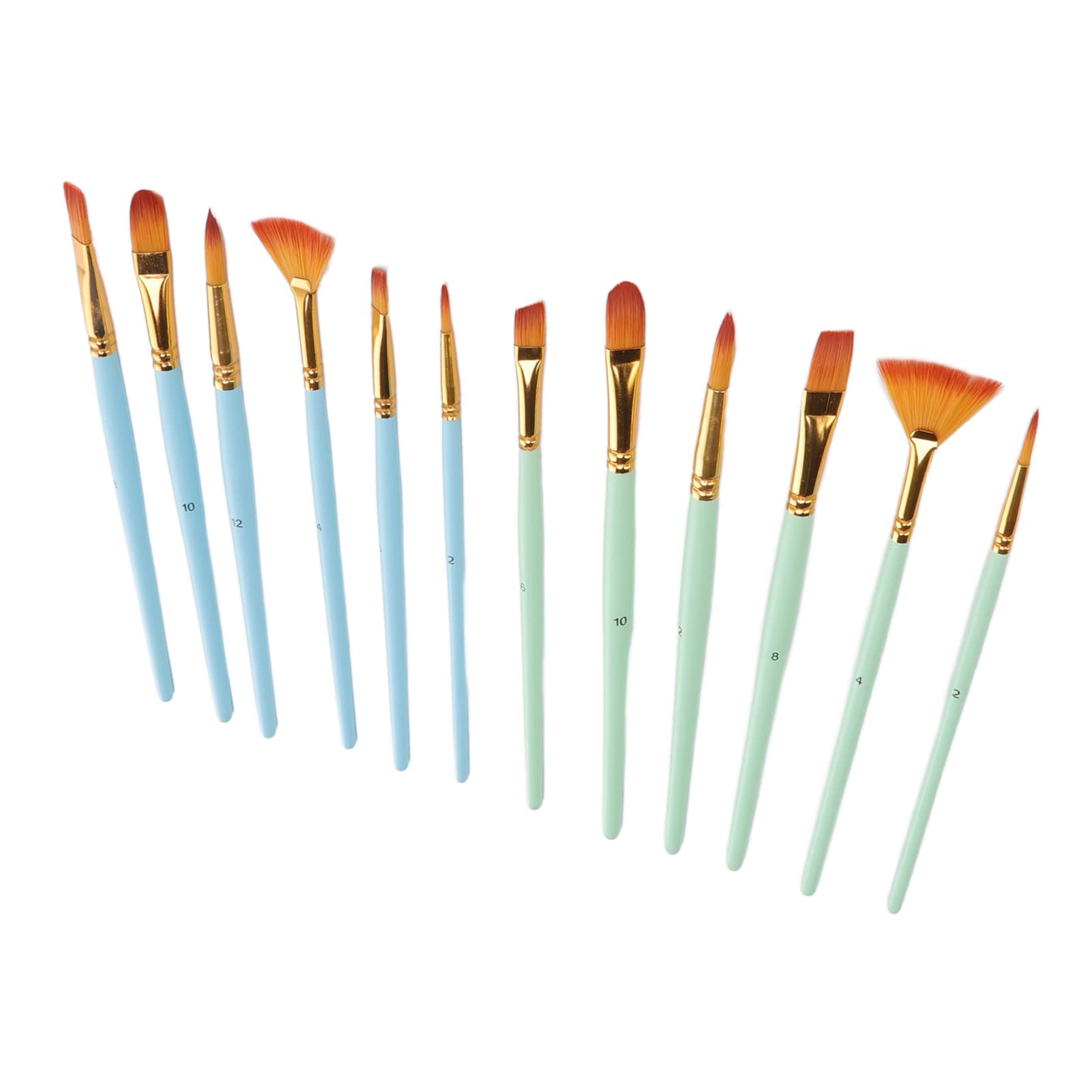 Premium Artist Paint Brushes Set - Acrylic, Oil & Watercolor Painting Brushes with Aluminum Ferrule & Wooden Handle - Various Sizes for Professional Artists & Beginners - Perfect for Canvas Painting, DIY Crafts & Home Decor Projects