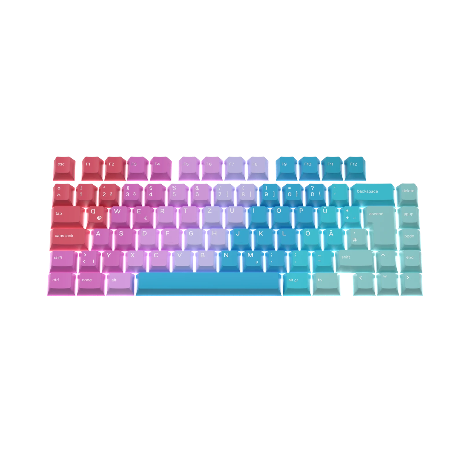 Custom Keycaps for Mechanical Keyboards - Daydream DE Design - Perfect for Gaming, Typing & Office Work