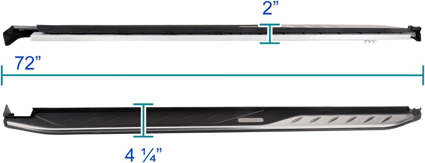 2019-2024 Toyota RAV4 Running Boards Nerf Bars - Side Step Rails for Easy Entry & Exit - Perfect for Off-Roading & Daily Commutes