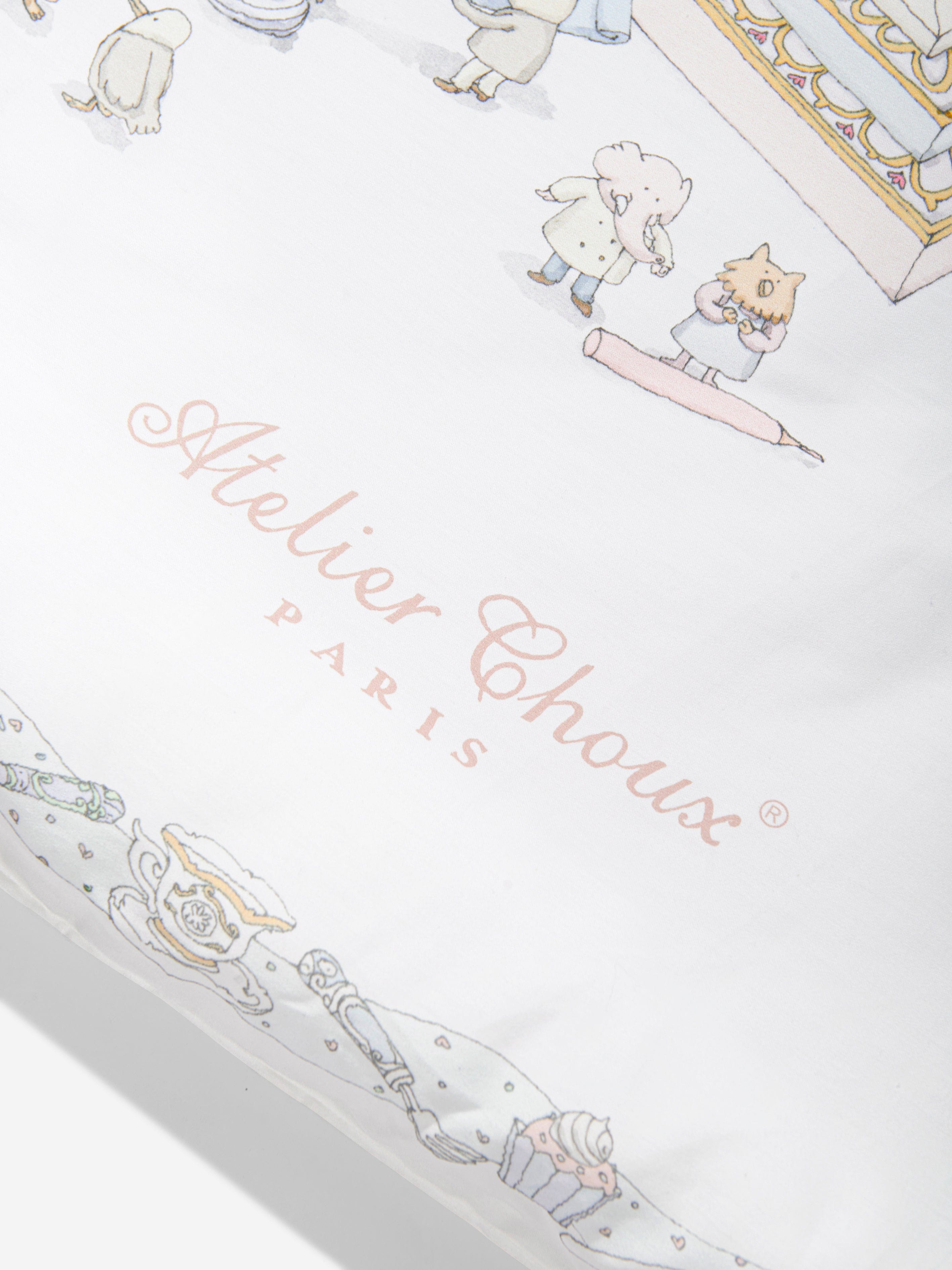 Atelier Choux Baby Le Gateau / Chateau Choux Reversible Quilt - 130cm Multicolor Organic Cotton Blanket for Nursery, Stroller & Travel | Luxury Baby Gift
