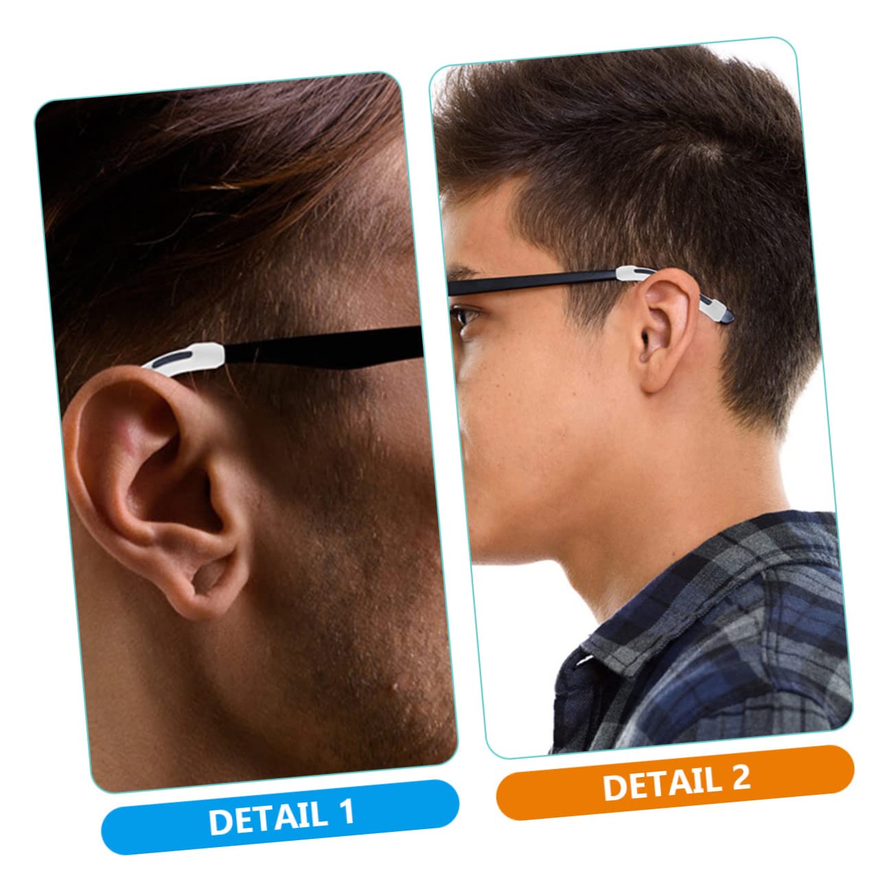 GLEAVI 20 Pairs Glasses Ear Grips - Anti-Slip Eyewear Holders for Sports & Exercise - Secure Fit for Running, Cycling & Active Lifestyles