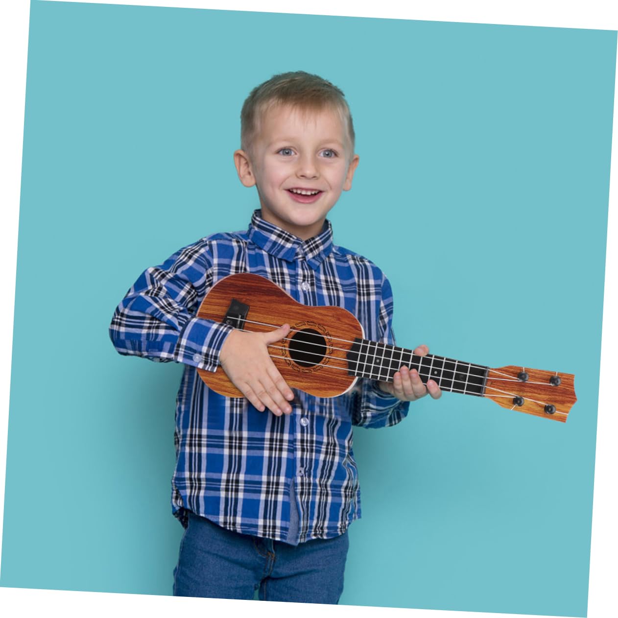 **TOYANDONA Kids Ukulele - 21 Inch Wooden Mini Guitar Toy for Toddlers & Children, Musical Instrument with Beginner-Friendly Strings - Perfect for Birthday Gifts, Music Lessons & Family Playtime**