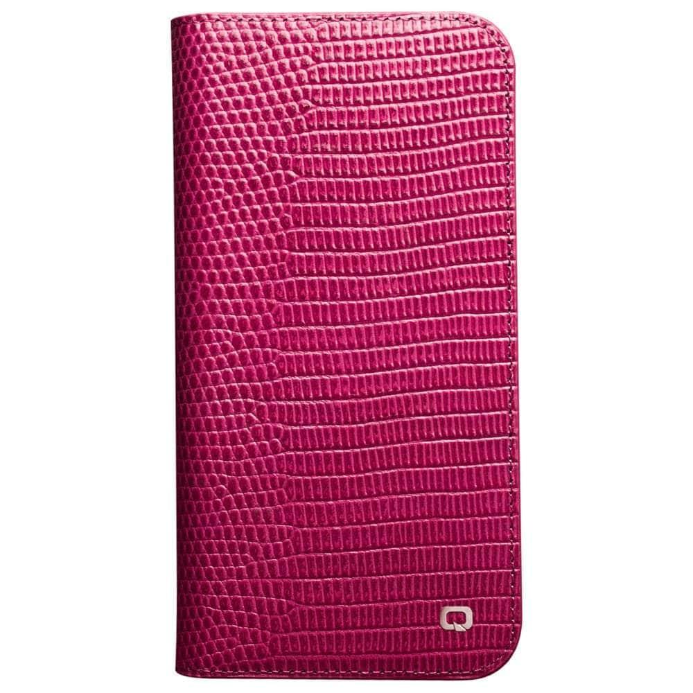 QIALINO Genuine Leather iPhone 13 Case with Card Slots for Women - Slim Wallet Phone Cover for Everyday Use, Travel & Shopping