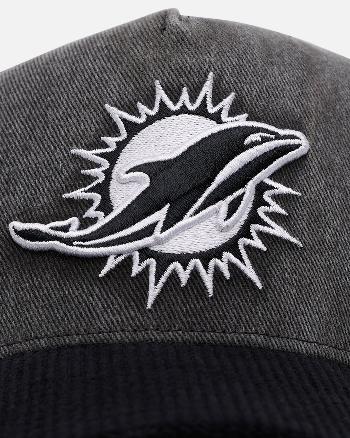 47 Brand Miami Dolphins 'Apollo Corduroy' 47 Offside DT Adjustable Strapback Snapback Hat - Black - Perfect for NFL Games, Tailgating & Casual Wear
