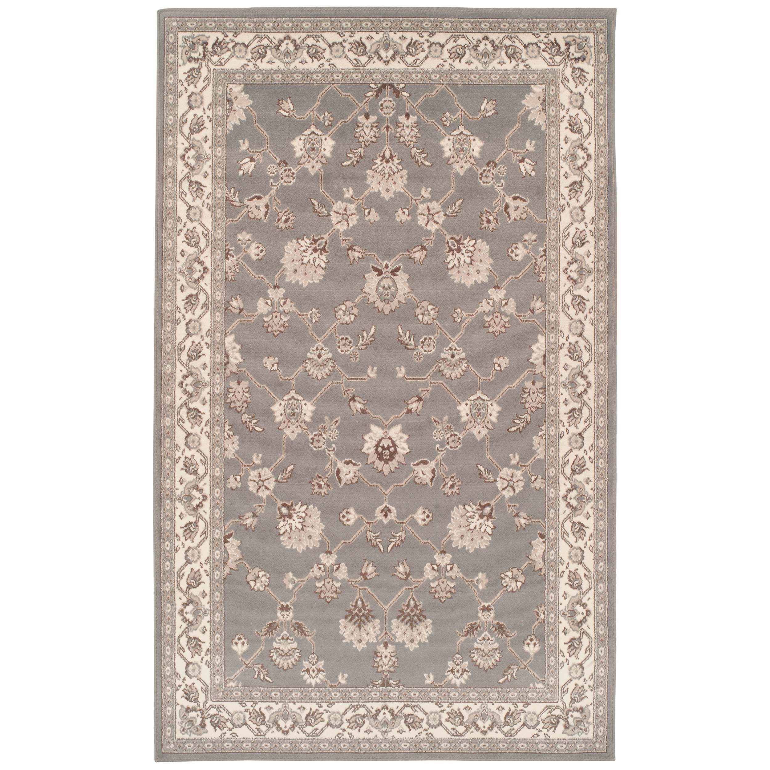 Kingfield Traditional Floral Indoor Area Rug - Non-Slip Soft Living Room Bedroom Runner Carpet - Perfect for Home Decor, Hallway, and Entryway