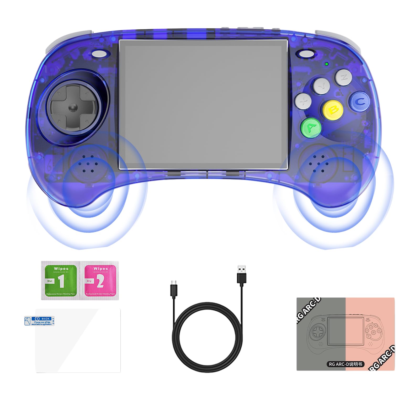 Retro Handheld Game Console with 4.0 Inch Screen & 3500mAh Battery - Portable Gaming Device for Kids & Adults - Perfect Birthday Gift for Gamers - Play Classic Games Anytime, Anywhere