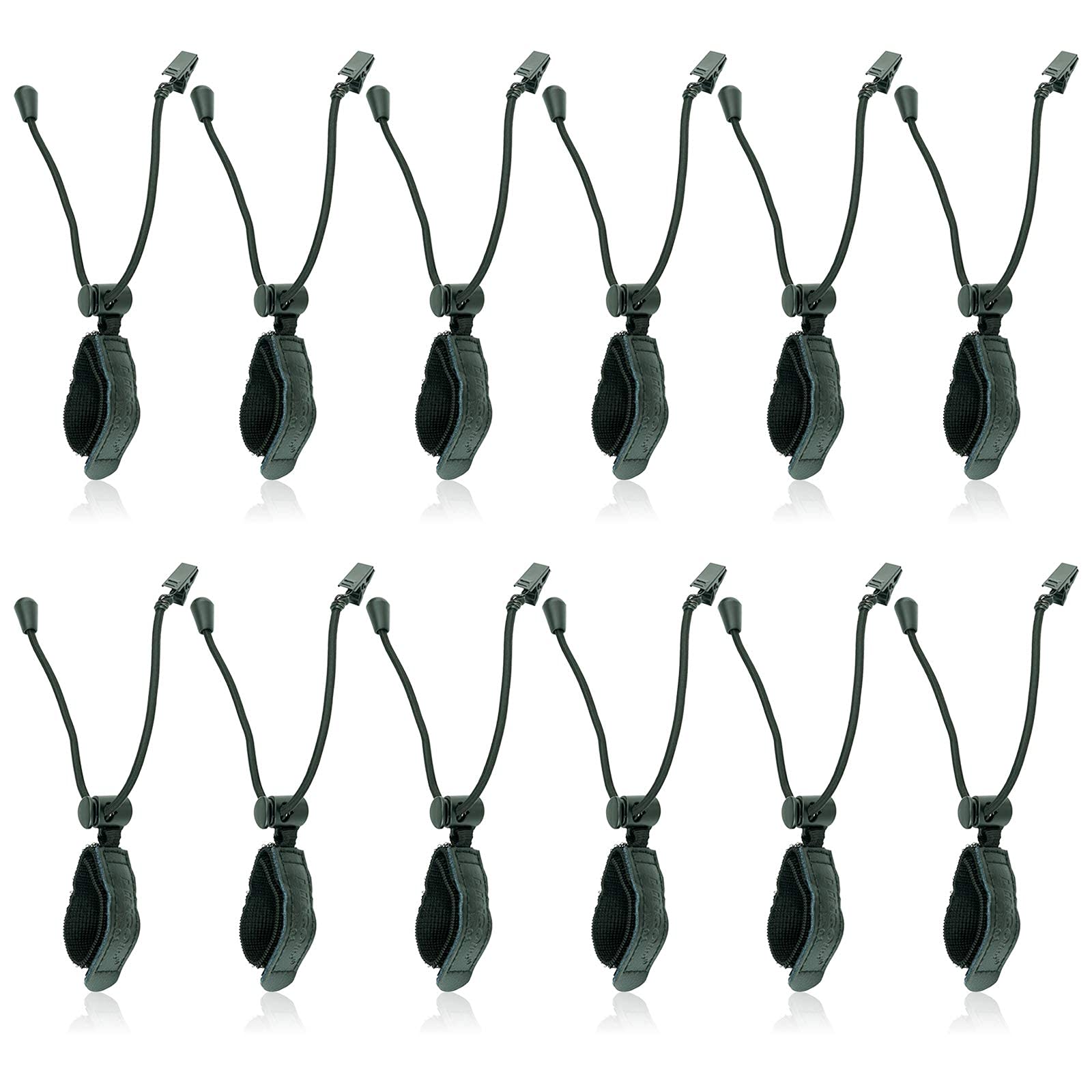 Heavy Duty Adjustable Backdrop Clamps 12-Pack - LINCO Lincostore Black Photo Studio Clamps for Muslin Backdrops, Camera Flash Brackets & Background Support | Perfect for Photography Studios, Video Shoots & Event Decorations