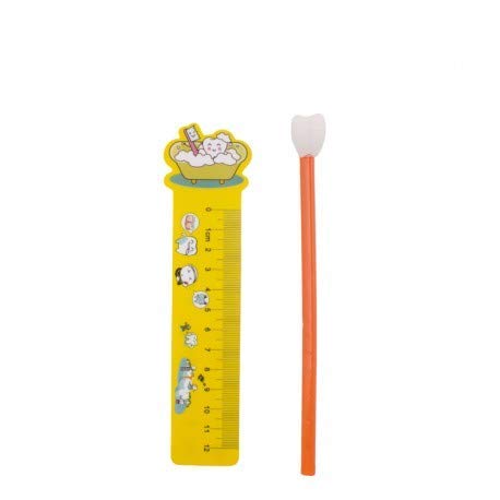 Dental Themed Pencil Set with Molar Eraser & Ruler - 20 Pack for Dentists, Students & Dental Office Gifts | Perfect for Dental School, Office Decor & Promotional Giveaways