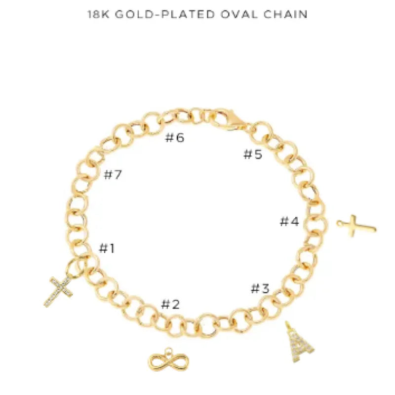 Elegant Charm Bracelet with Assorted Charms - Perfect for Gifts, Parties & Everyday Wear | $38.00