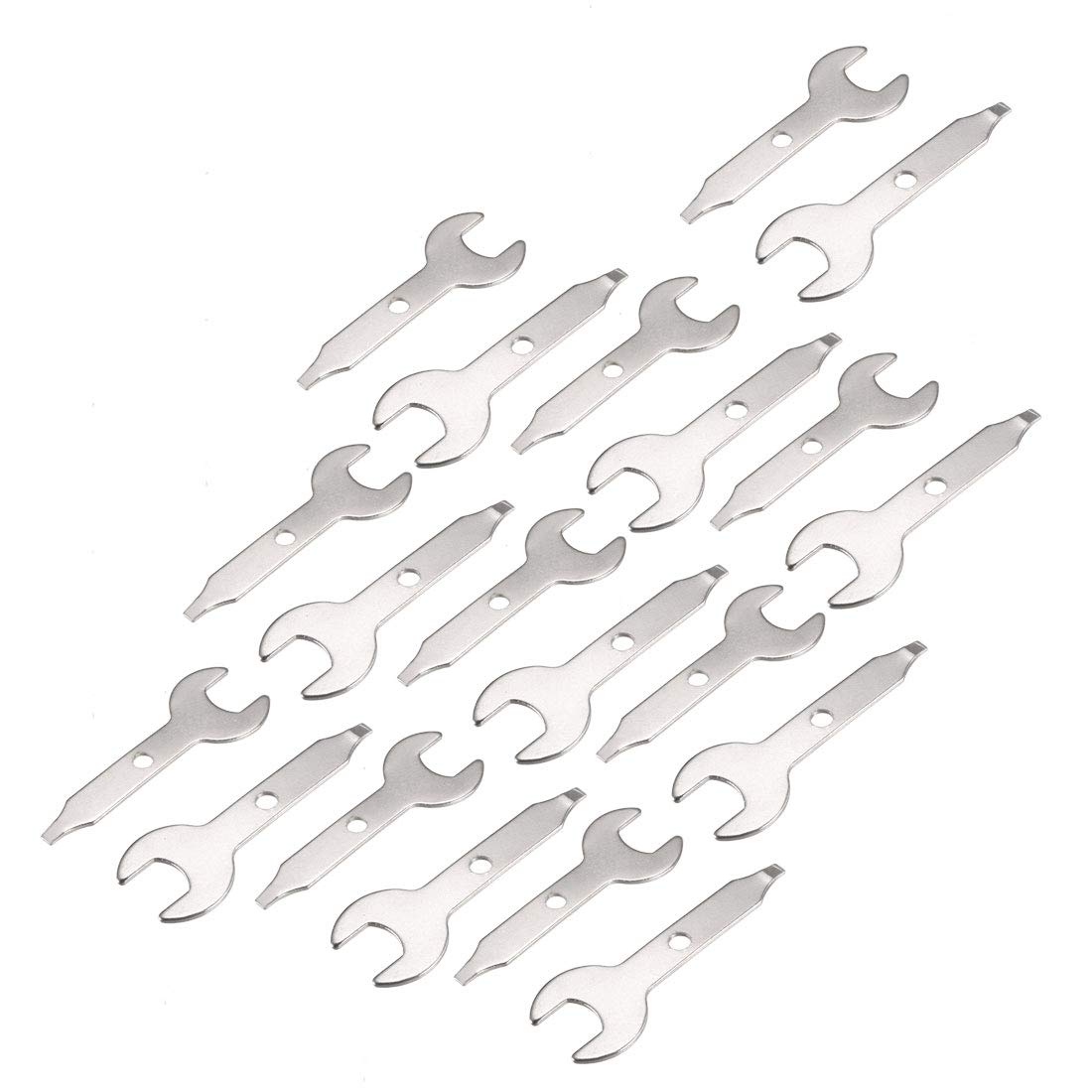 uxcell 9.5mm Single Open End Electrical Grinder Wrench Set - 20pcs Professional Spanners for DIY, Plumbing, and Electrical Work | Perfect for Home Repair, Auto Maintenance & Industrial Use