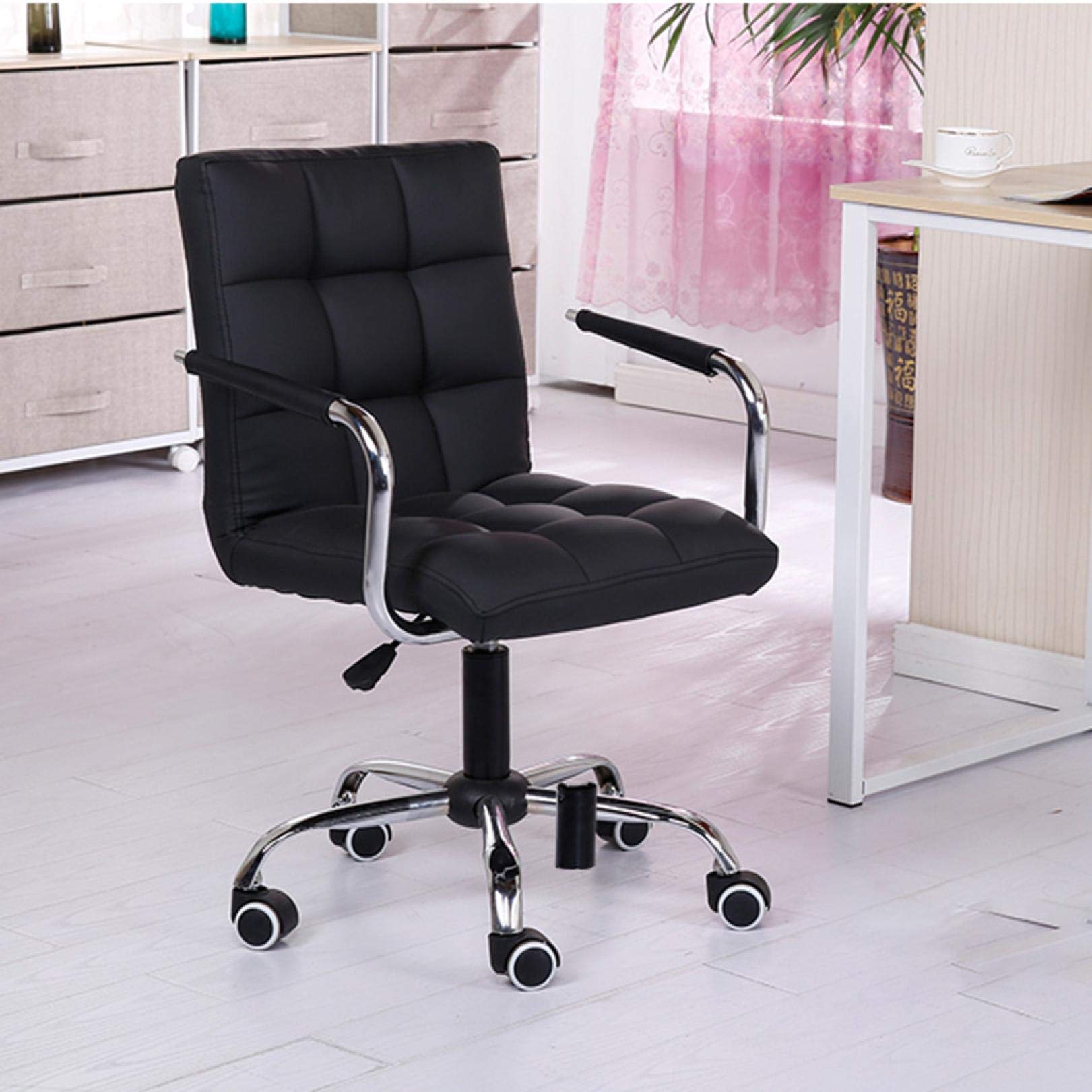 Ergonomic Adjustable Height 360° Swivel Home Office Chair - Breathable Mesh Computer Desk Chair with Lumbar Support & Armrests for Work, Gaming, and Study | Perfect for Small Spaces & Long Hours Sitting