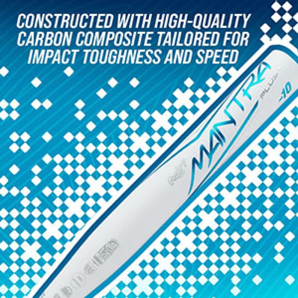 Rawlings Mantra+ Fastpitch Softball Bat -11/-10/-9 Drop | 2-Piece Composite Bat for All Fields | ASA & USSSA Approved | Youth & Adult Sizes | Perfect for Tournaments & Practice Sessions