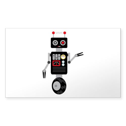 Clear - Robot Toy Sticker
