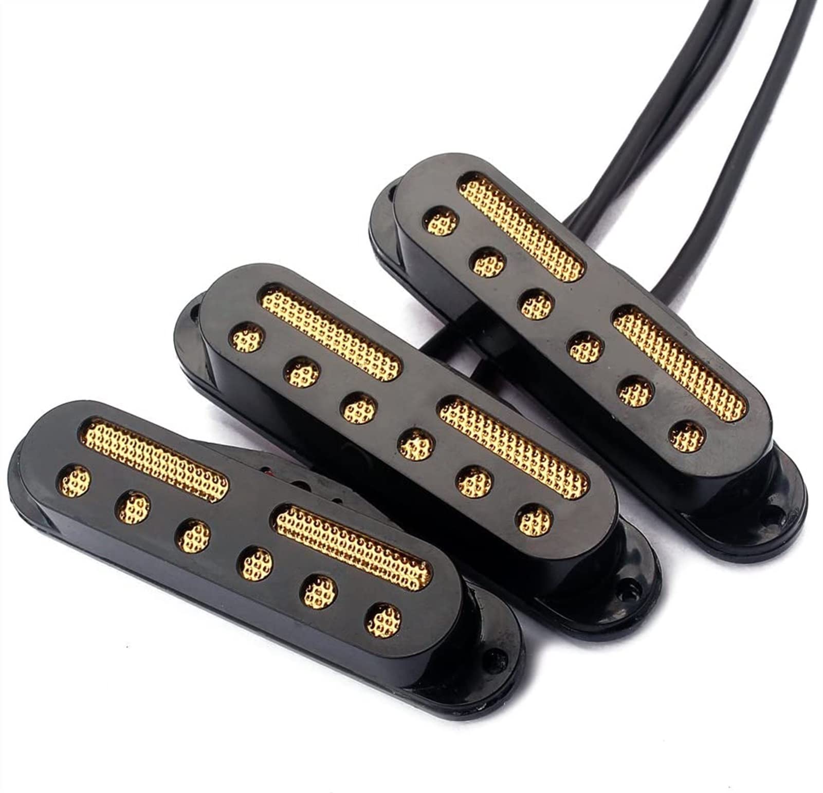 Stratocaster SSS Single Coil Pickup Set - Electric Guitar Neck/Middle/Bridge Pickups for Fender Style Guitars | Perfect for Blues, Rock & Jazz Performances