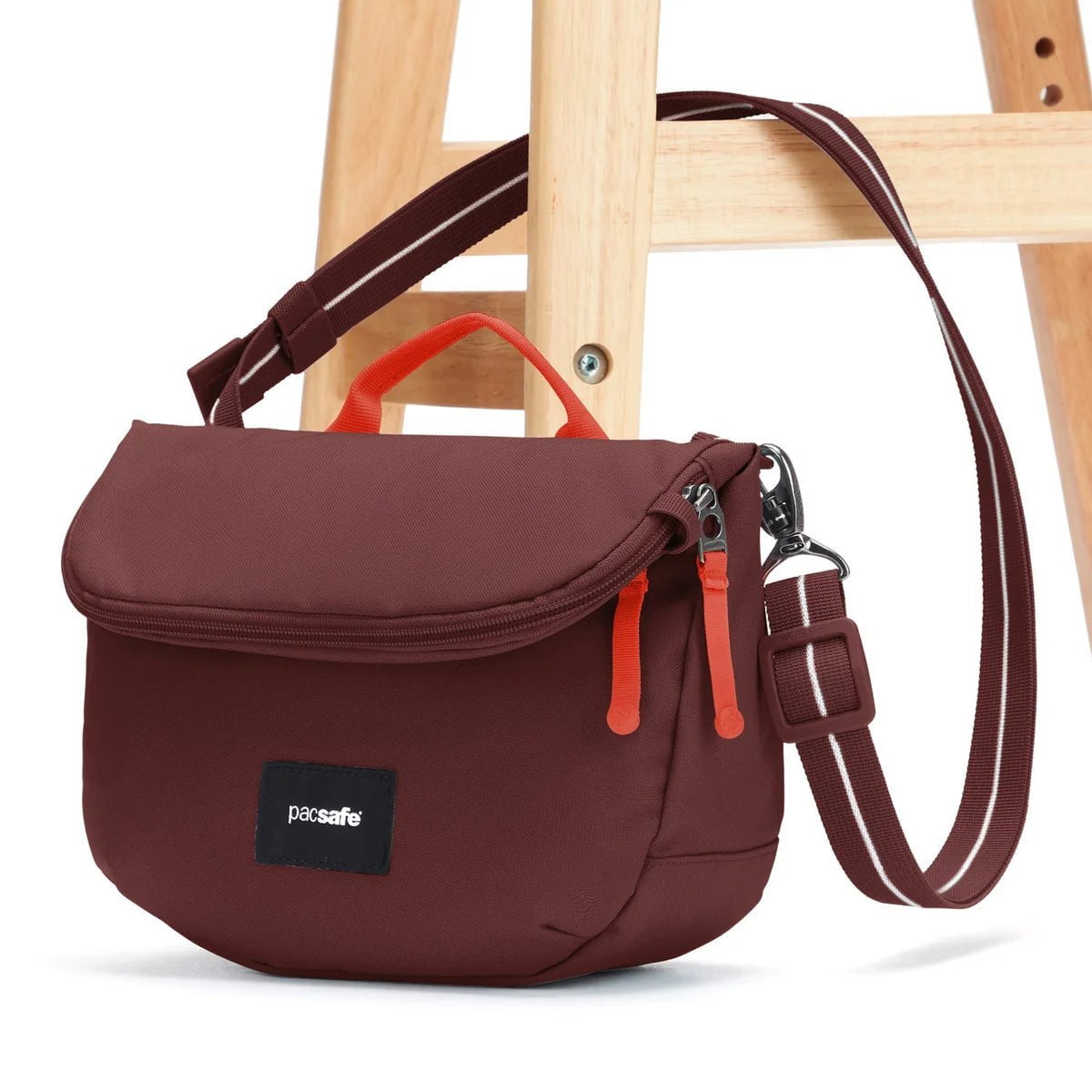 Pacsafe GO Anti-Theft Saddle Crossbody Bag - Secure Travel Purse for Women & Men - Perfect for Commuting, Shopping & Sightseeing