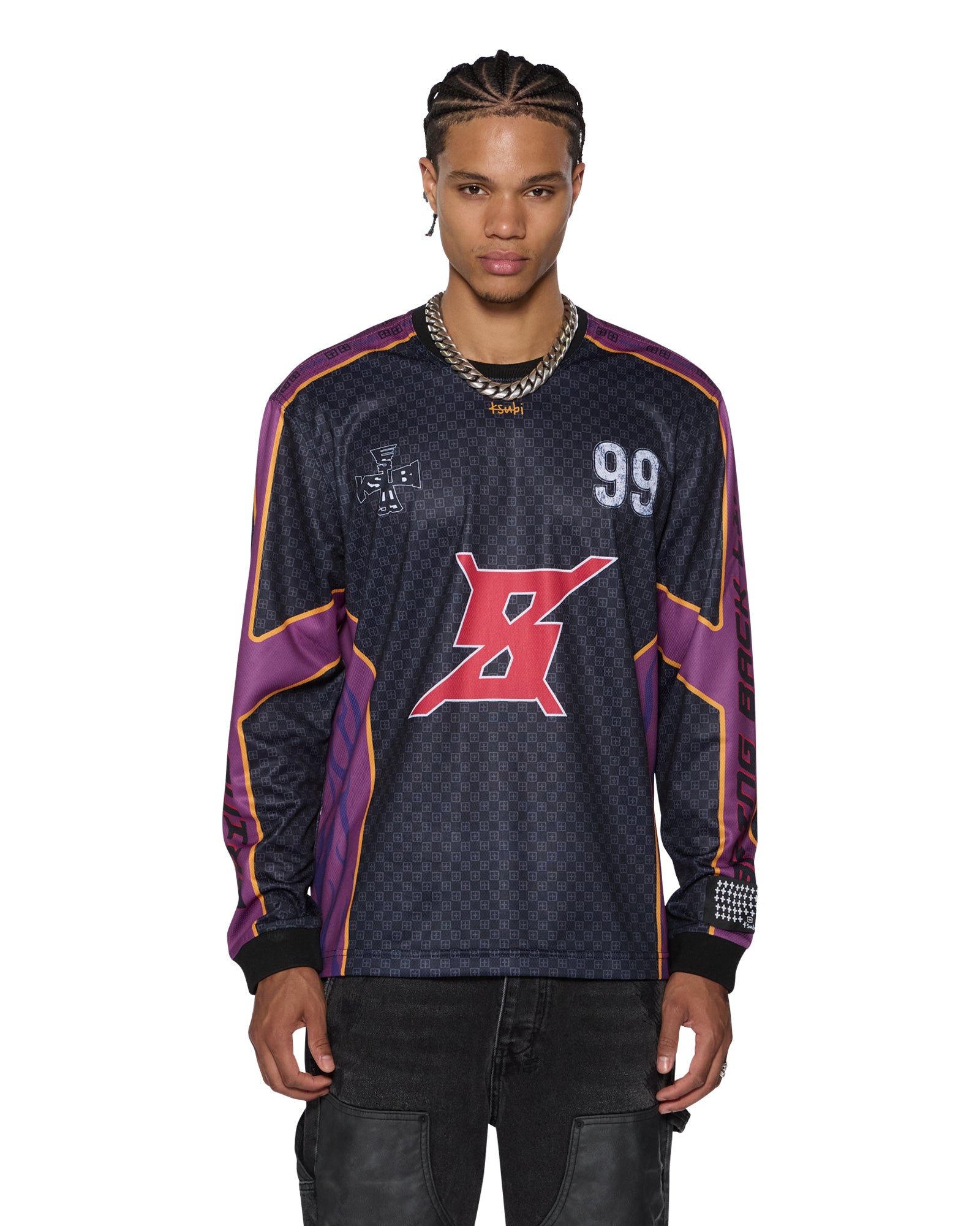 STINGER LS MOTO Jersey - Long Sleeve Motorcycle Riding Shirt for Men & Women - Breathable Multi-Color Motocross Gear for Off-Road Racing & Adventure Riding