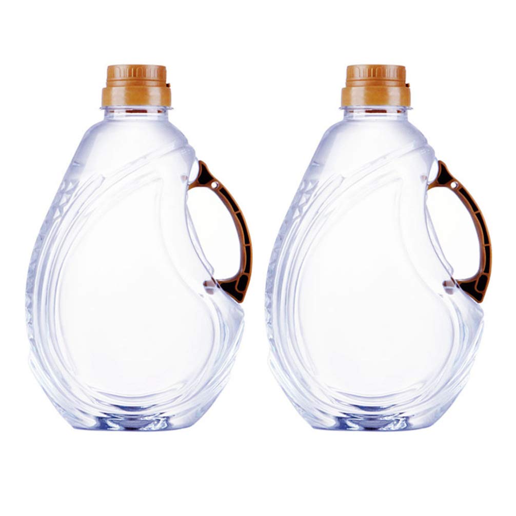 Hemoton 2-Pack Glass Oil Dispenser Bottles - 16oz Clear Kitchen Oil Containers for Olive, Cooking & Salad Oils | Food Grade Leak-Proof Design | Perfect for Countertop, Dining Table & Cooking Stations