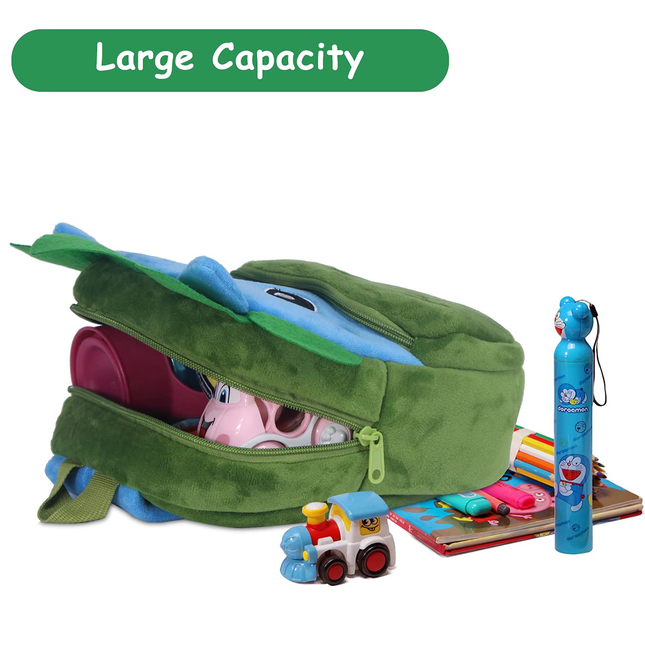 VASCHY Cute Plush Animal Toddler Backpack for Boys & Girls - Dinosaur Design Small Daycare Backpack for Little Kids | Perfect for Preschool, Travel & Daily Use