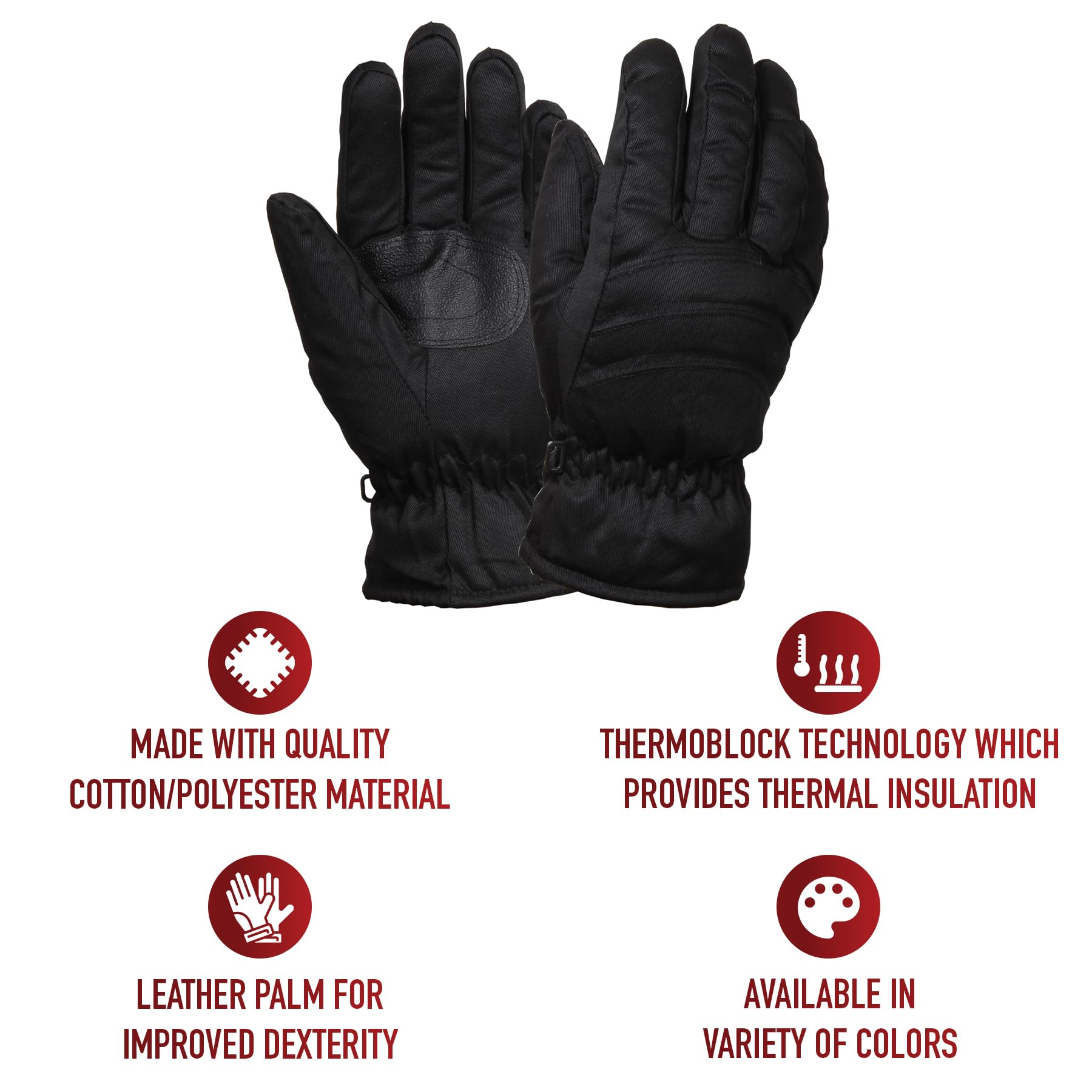 Rothco Thermoblock Insulated Hunting Gloves for Men - Waterproof Winter Gloves for Cold Weather Hunting, Shooting & Outdoor Activities