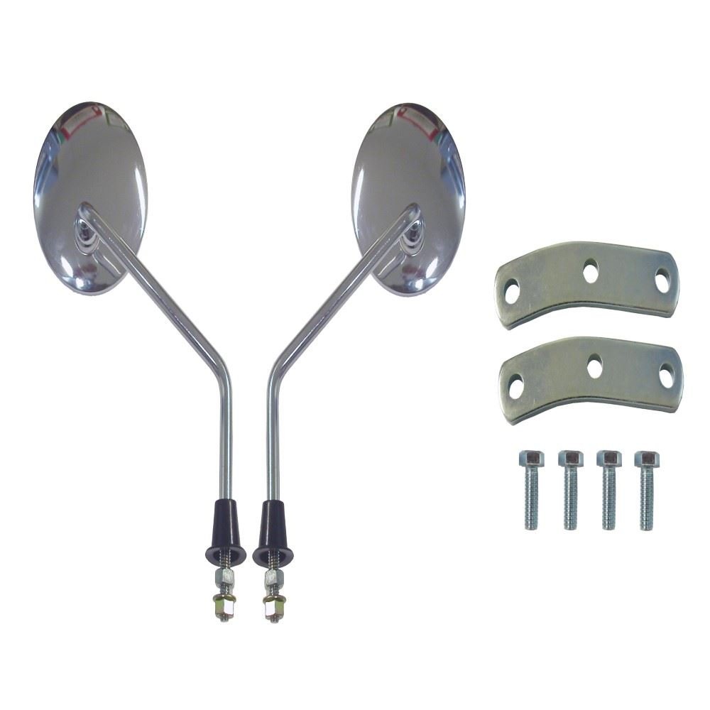 Vespa PX 125 Disco 1997-1999 Replacement Mirrors - Left & Right Side Compatible for Scooter, Motorcycle Accessories - Perfect for Daily Commuting and Urban Riding