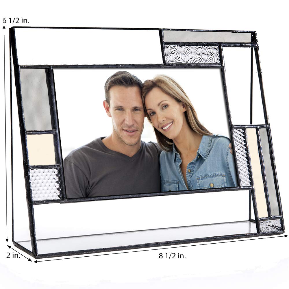 Personalized Anniversary Photo Frame for Couples - Engraved Glass 4x6 Keepsake for Wedding Gifts & Home Decor