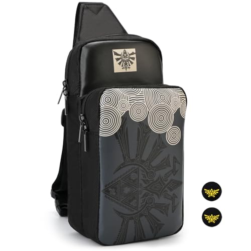 imeux Cute Travel Bag for Nintendo Switch, Lite, OLED & Steam Deck - Small Sling Backpack, Crossbody Shoulder Bag for Gaming Storage - Perfect for NS Console, Dock & Joy-Cons Accessories - Ideal for Travel, Commuting & Outdoor Gaming