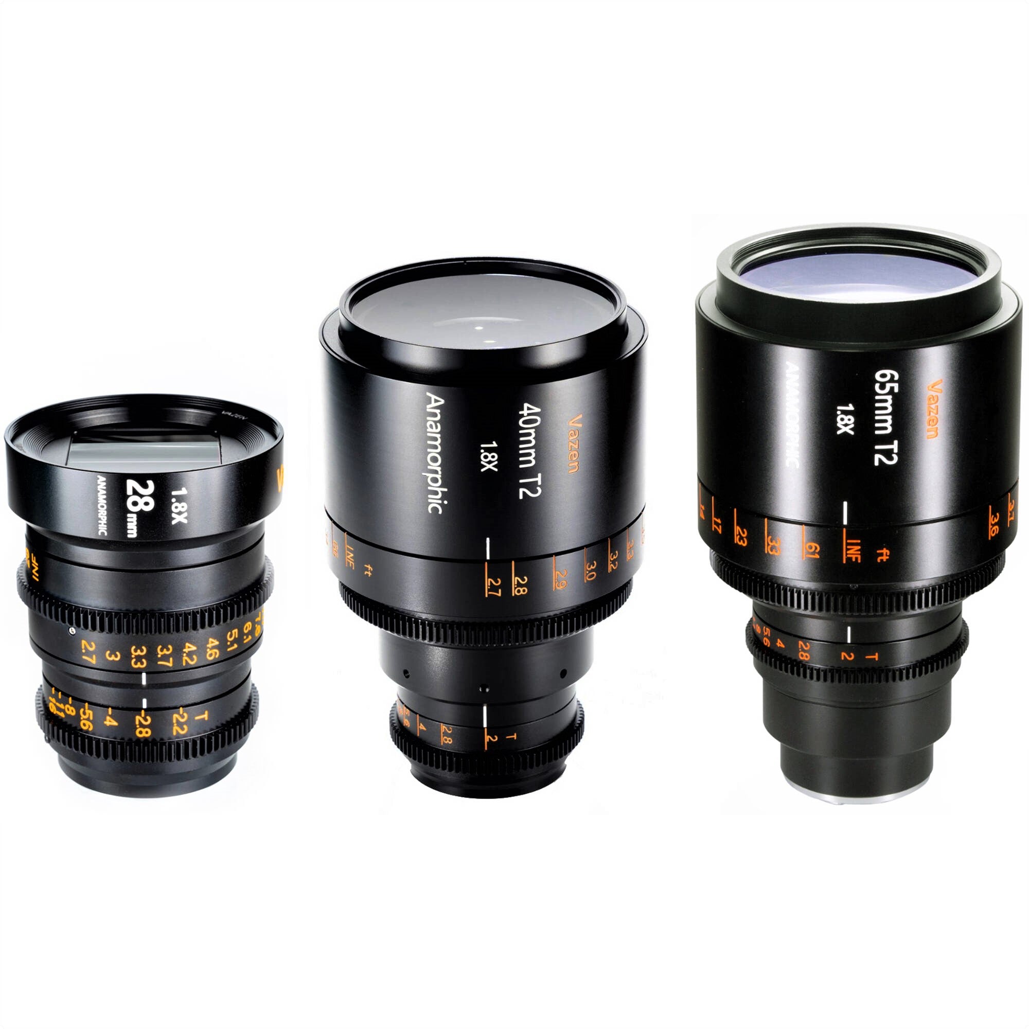 Vazen 28mm, 40mm, 65mm MFT Lens Bundle with Hard Case (Blue) - Professional Micro Four Thirds Camera Lenses for Photography & Videography - Perfect for Travel, Portraits, and Film Making