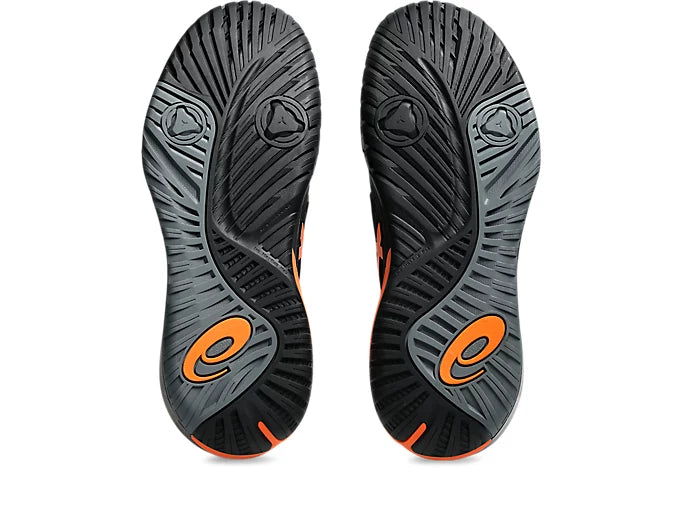 ASICS Men's Gel Resolution X Tennis Shoes - Black/Shocking Orange | High-Performance Court Shoes for Competitive Play & Training