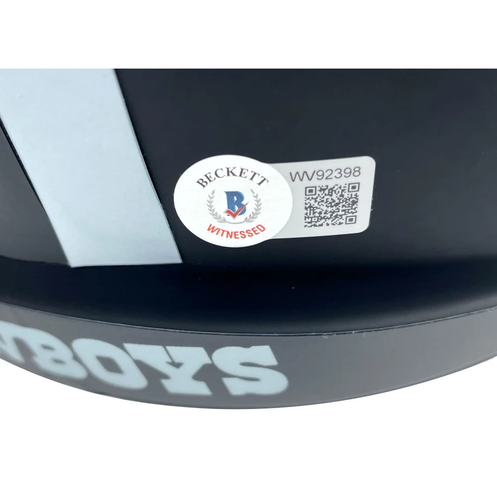 Dak Prescott Autographed Dallas Cowboys Football Helmet - Signed Full-Size Speed Eclipse - Perfect for Collectors, Fans, and Sports Memorabilia Displays