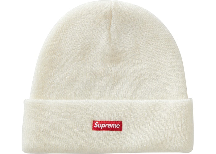 Supreme Mohair Beanie FW19 Mixed White - Warm Winter Hat for Men & Women - Perfect for Skiing, Snowboarding & Cold Weather Fashion