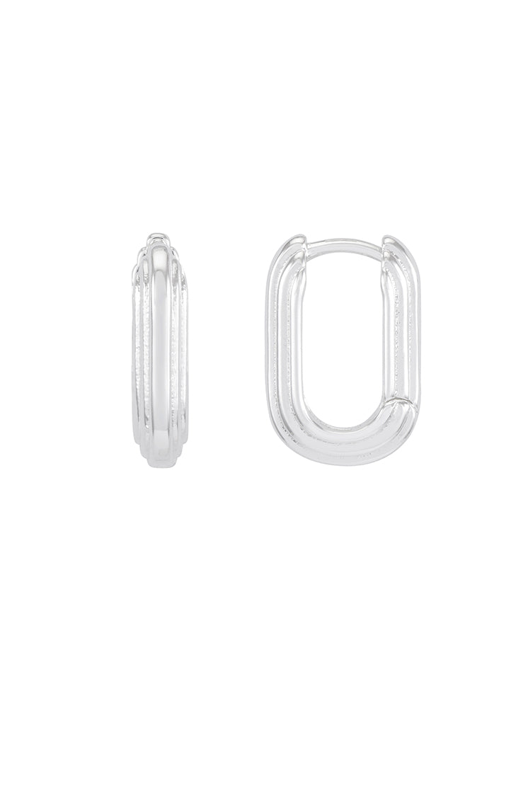 Ridged Hinge Hoops - Durable Stainless Steel Earrings for Women | Perfect for Everyday Wear, Parties & Special Occasions